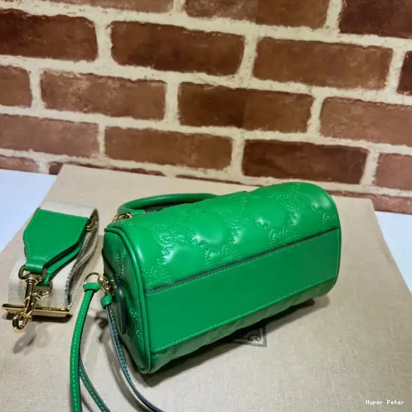 Hyperpeter leather matelassé bag GUCCI top handle GG 0701